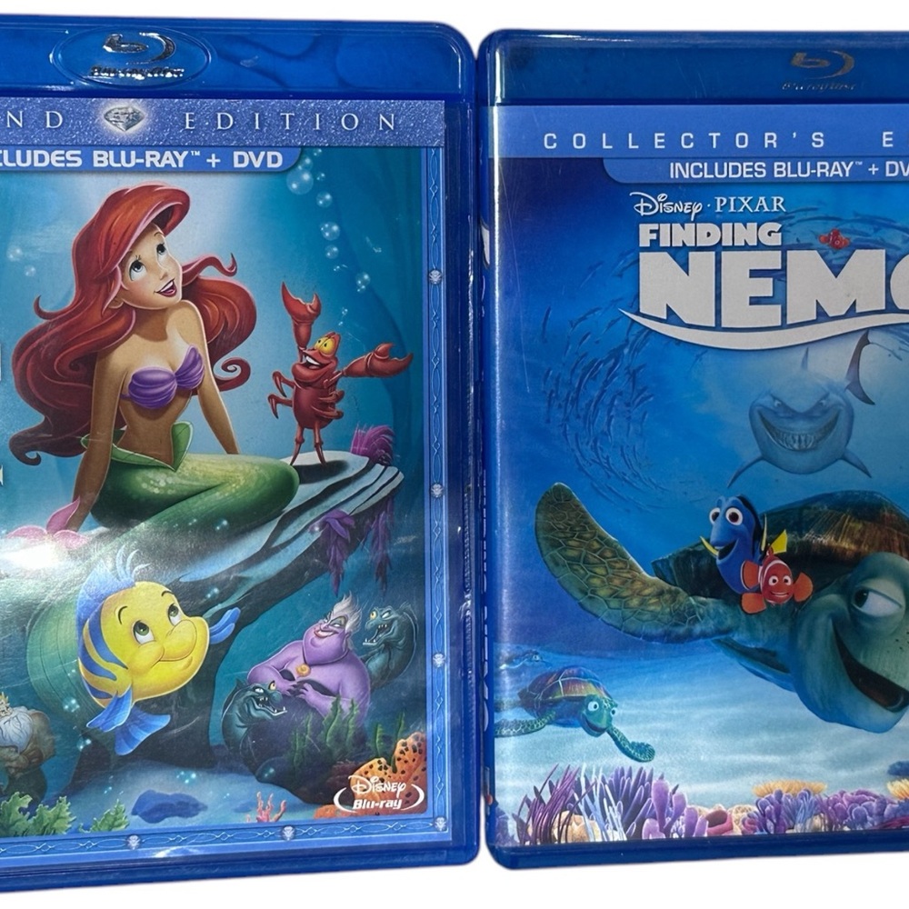 Disney Blu-ray Set - The Little Mermaid & Finding Nemo